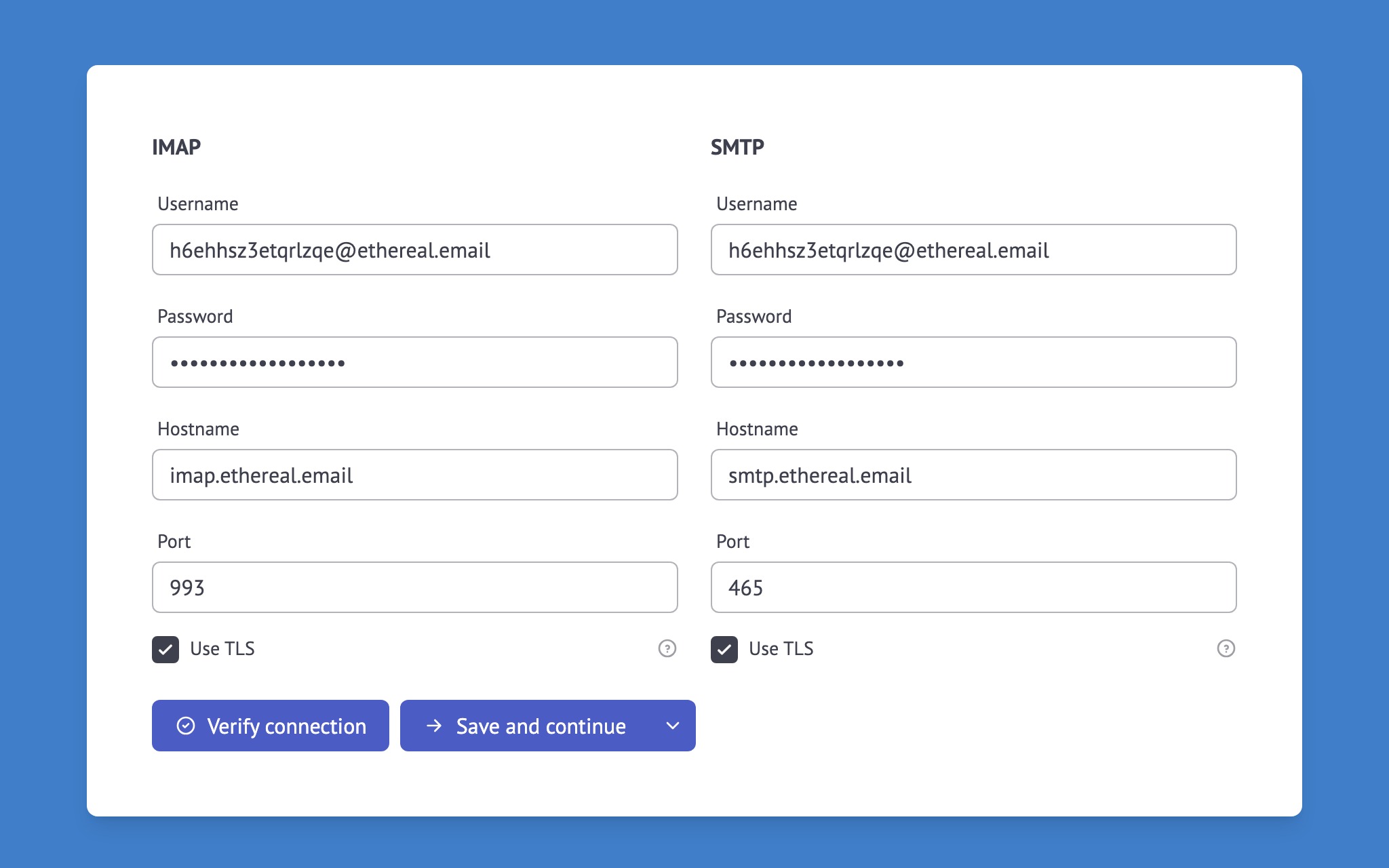 Hosted authentication form